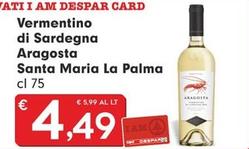 Offerta per Vino bianco a 4,49€ in Despar Express