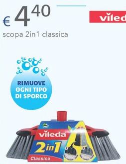 Offerta per Vileda - Scopa 2in1 Classica a 4,4€ in Acqua & Sapone