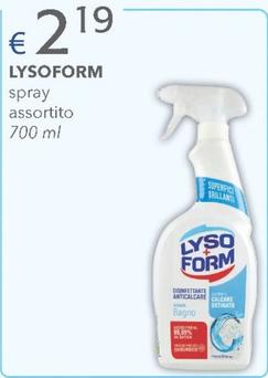 Offerta per Lysoform - Spray a 2,19€ in Acqua & Sapone