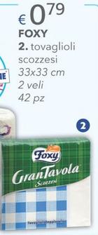 Offerta per Foxy - Tovaglioli Scozzesi a 0,79€ in Acqua & Sapone