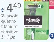 Offerta per Wilkinson Sword - Rasoio Quattro Titanium Sensitive a 4,49€ in Acqua & Sapone
