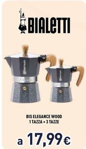 Offerta per Bialetti - Bis Elegance Wood 1 Tazza + 3 Tazze a 17,99€ in Unieuro