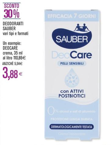 Offerta per Sauber - Deodoranti a 3,88€ in Coop