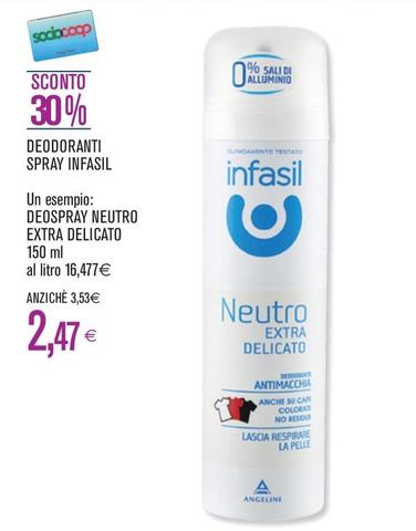 Offerta per Infasil - Deodoranti Spray a 2,47€ in Coop