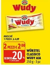 Offerta per Aia - Würstel Classico Wudy a 2€ in Tigros