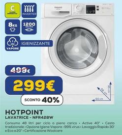Offerta per Hotpoint - Lavatrice-NFR428W a 299€ in Euronics