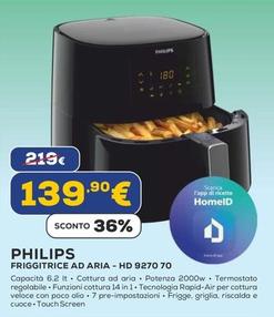 Offerta per Philips - Friggitrice Ad Aria-HD 9270 70 a 139,9€ in Euronics