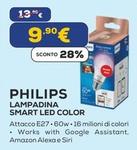 Offerta per Philips - Lampadina Smart Led Color a 9,9€ in Euronics