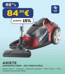 Offerta per Ariete - Aspirapolvere-Jet Force 2791A a 84,9€ in Euronics
