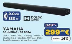 Offerta per Yamaha - Soundbar-SR B30A  a 299,9€ in Euronics