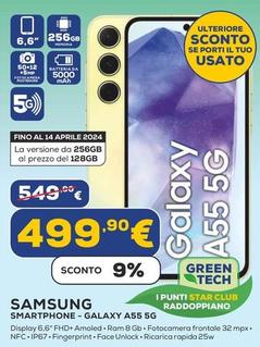 Offerta per Samsung - Smartphone-Galaxy A55 5G a 499,9€ in Euronics