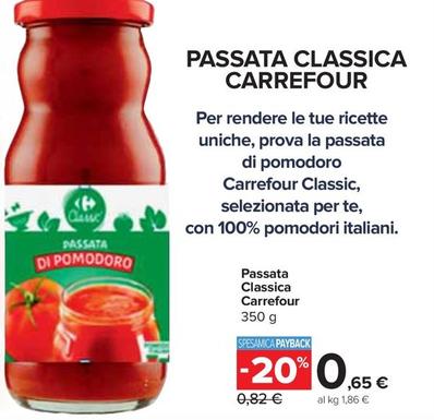 Offerta per Carrefour - Passata Classica  a 0,65€ in Carrefour Ipermercati