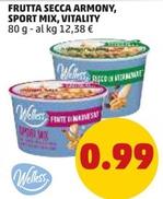 Offerta per Welless - Frutta Secca Armony, Sport Mix, Vitality a 0,99€ in PENNY