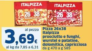 Offerta per Italpizza - Pizza Prosciutto E Funghi a 3,69€ in Sigma