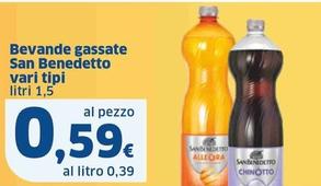 Offerta per San Benedetto - Bevande Gassate a 0,59€ in Sigma