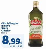 Offerta per Sagra - Olio E/Vergine Di Oliva Classico a 8,99€ in Sigma