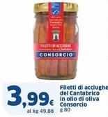 Offerta per Consorcio - Filetti Di Acciughe Del Cantabrico In Olio Di Oliva a 3,99€ in Sigma