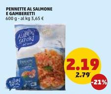 Offerta per Gli Allegri Sapori - Pennette Al Salmone E Gamberetti a 2,19€ in PENNY
