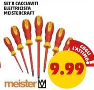 Offerta per Meister - Set 8 Cacciaviti Elettricista Meistercraft a 9,99€ in PENNY