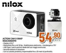 Offerta per Nilox - Action Cam X-Snap NXACXSNAP01 a 54,9€ in Expert