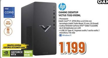 Offerta per Hp - Gaming Desktop Victus TG02-0103NL a 1199€ in Expert