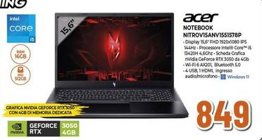 Offerta per Acer - Notebook NITROVI5ANV1551578P a 849€ in Expert