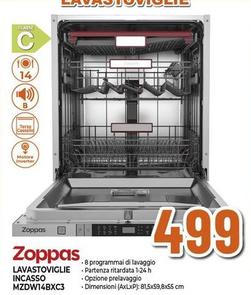 Offerta per Zoppas - Lavastoviglie Incasso MZDW14BXC3 a 499€ in Expert