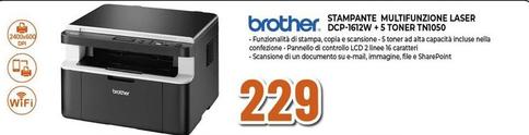 Offerta per Brother - Stampante Multifunzione Laser DCP-1612W + 5 Toner TN1050 a 229€ in Expert