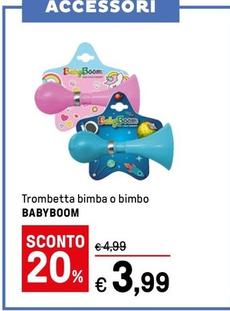 Offerta per Babyboom - Trombetta Bimba O Bimbo  a 3,99€ in Iper La grande i