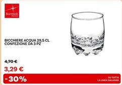 Offerta per Bormioli Rocco - Bicchiere Acqua 29,5 Cl a 3,29€ in Max Factory