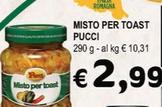 Offerta per Pucci - Misto Per Toast a 2,99€ in Crai