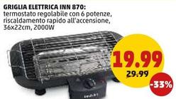 Offerta per Griglia Elettrica Inn 870 a 19,99€ in PENNY
