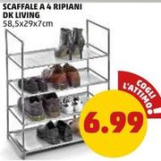 Offerta per Dk Living - Scaffale A 4 Ripiani a 6,99€ in PENNY