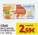 Offerta per Crai - Bastoncini Di Merluzzo a 2,59€ in Crai