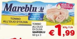 Offerta per Mareblu - Tonno All'Olio Di Oliva a 1,99€ in Crai