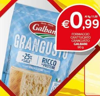 Offerta per Galbani - Formaggio Grattugiato Grangusto a 0,99€ in Crai