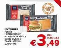 Offerta per Nutrifree - Panino Hamburger Xl a 3,49€ in Crai