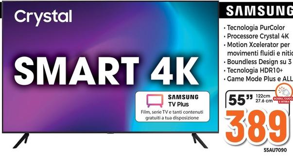 Offerta per Samsung - Smart 4K 55AU7090 a 389€ in Expert