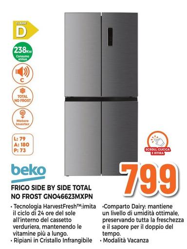 Offerta per Beko - Frigo Side By Side Total No Frost GNO46623MXPN a 799€ in Expert