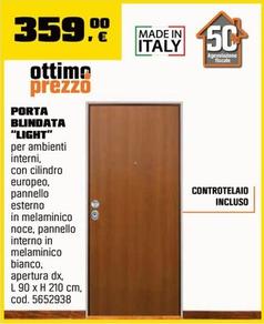 Offerta per Porta Blindata “Light” a 359€ in OBI