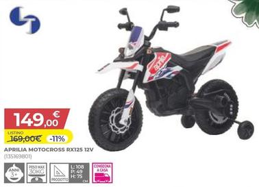Offerta per Aprilia - Motocross RX125 12V a 149€ in Toys Center