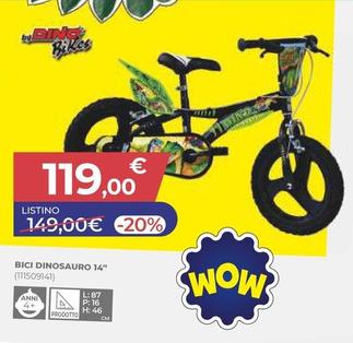 Offerta per Dino Bikes - Bici Dinosauro 14" a 119€ in Toys Center