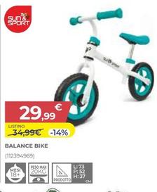 Offerta per Sun&Sport - Balance Bike a 29,99€ in Toys Center