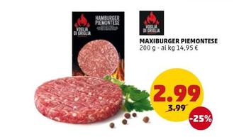 Offerta per Voglia Di Griglia - Maxiburger Piemontese a 2,99€ in PENNY