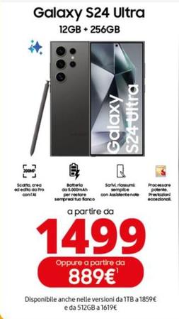 Offerta per Samsung - Galaxy S24 Ultra 12GB + 256GB a 1499€ in Comet