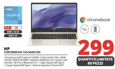 Offerta per Hp - Chromebook 15A-NA0013NL a 299€ in Comet
