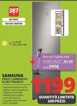 Offerta per Samsung - Frigo Combinato RL38C776ASR/EF a 1199€ in Comet
