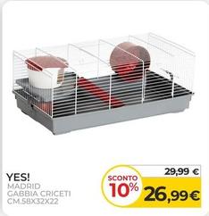 Offerta per Yes! - Madrid Gabbia Criceti Cm.58x32x22 a 26,99€ in Arcaplanet