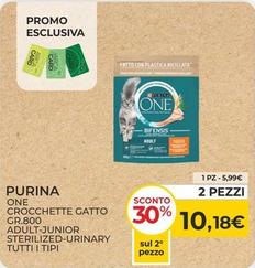 Offerta per Purina - One Crocchette Gatto Gr.800 Adult-Junior-Sterilized-Urinary Tutti I Tipi a 10,18€ in Arcaplanet