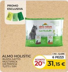 Offerta per Almo Nature - Holistic Busta Gatto Multipack Gr.70xpz.6 Tutti I Tipi a 31,15€ in Arcaplanet